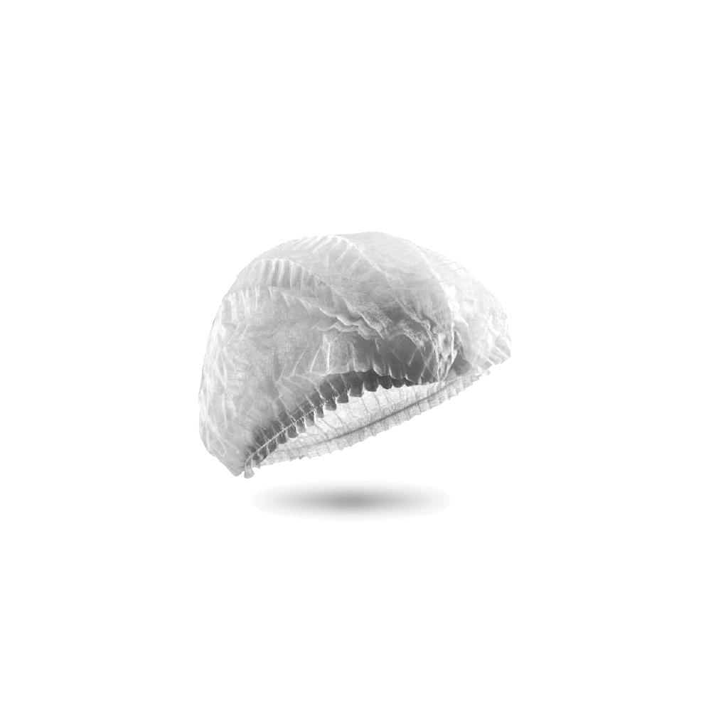 Double Stitched Mop Cap White